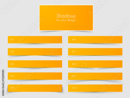 Paper with Shadows  set