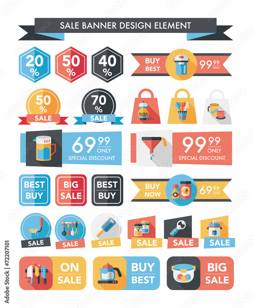 Kitchen sale banner design flat background,eps10 Kitchen sale banner design flat background,eps10