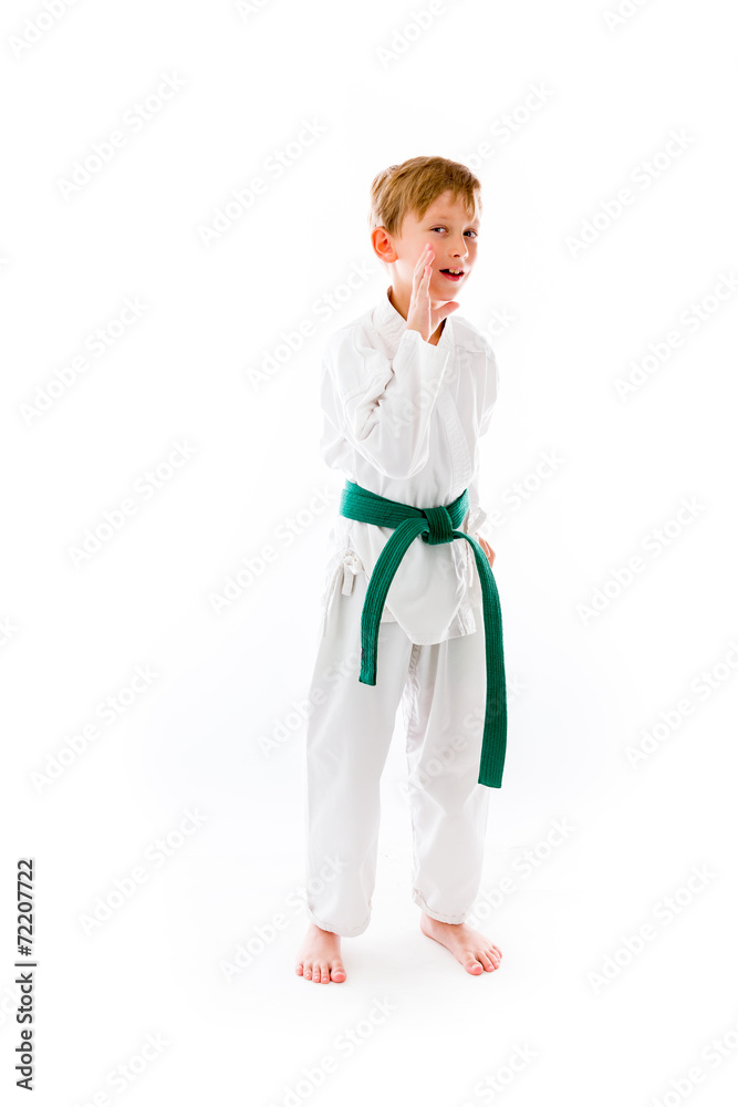 model isolated on plain background calling shouting model isolated on plain background calling shouting