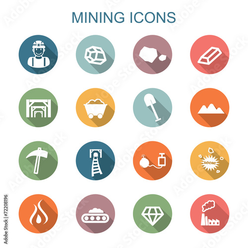 mining long shadow icons