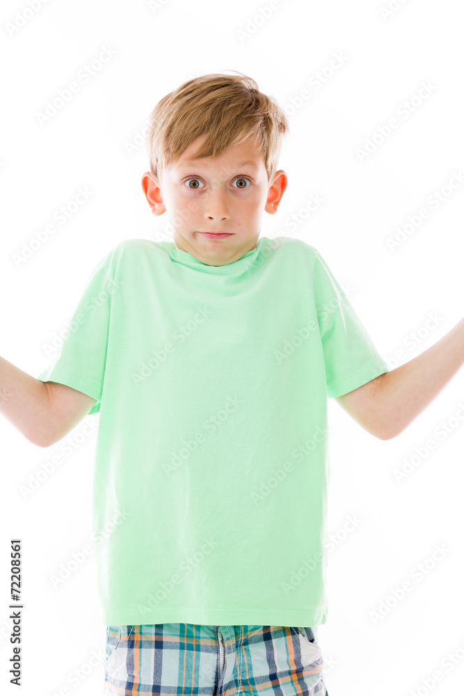 model isolated on plain background puzzled confused lost model isolated on plain background puzzled confused lost