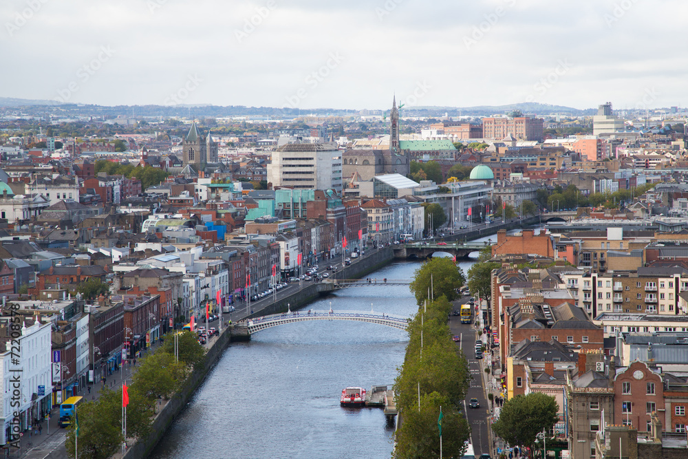 Dublin Skyline - obrazy, fototapety, plakaty 