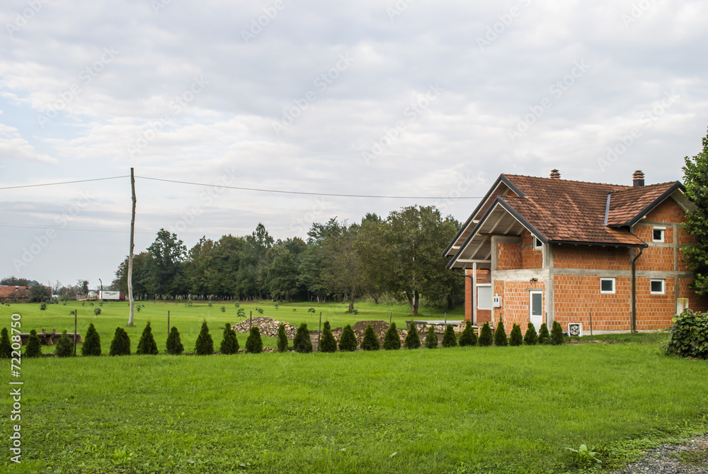 Obraz premium House under construction