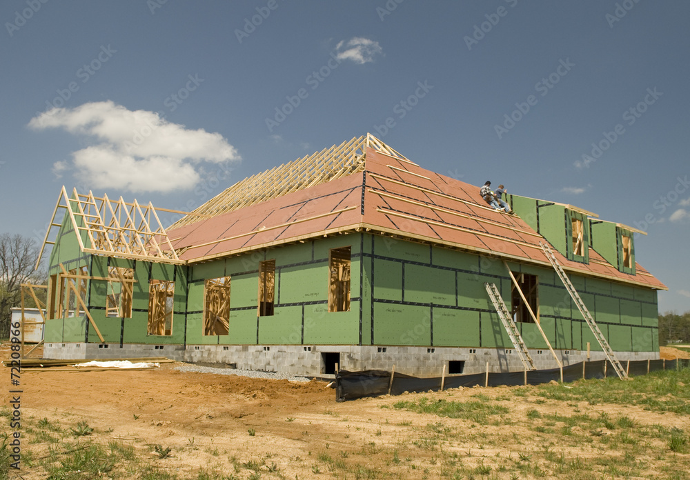 Roof Goes On new Home