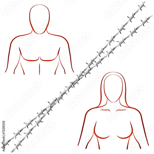 Couple Crisis Barbed Wire