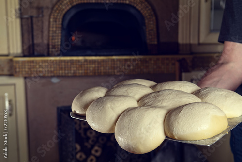 Fresh Italian pizza dough
