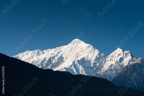 Annapurna Circuit - popular turists trek in Himalayas , Nepal