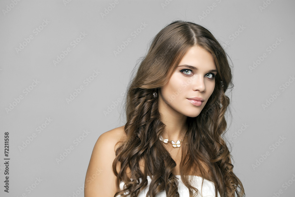 Beauty portrait of young attractive woman