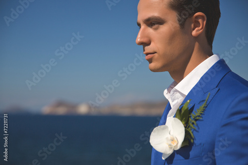 Handsome groom photo