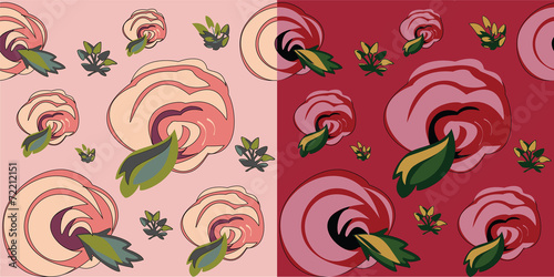 Roses Seamless Pattern