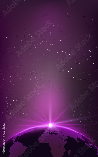 Vector Planet Earth Illustration an Space