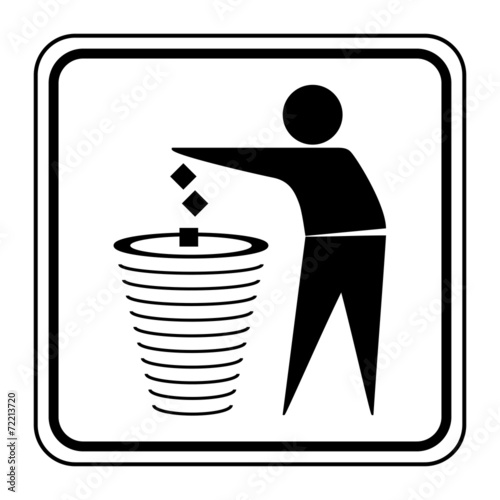Logo ordures ménagères.