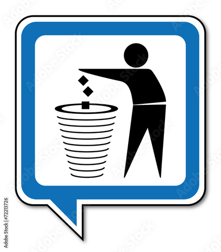 Logo ordures ménagères.