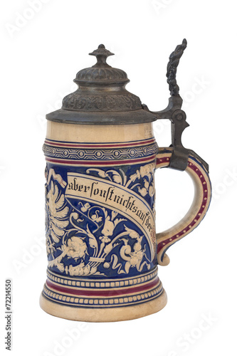 Bavarian German Beer Mug Isolated
