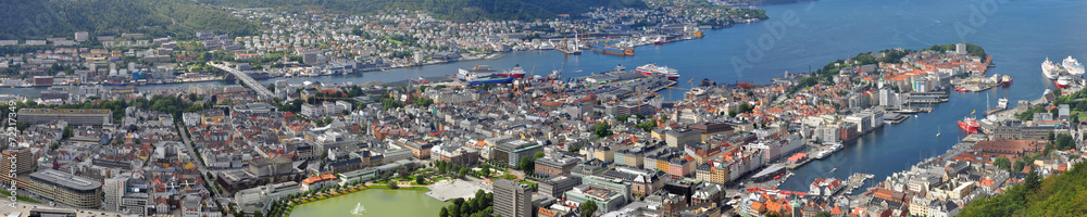 Bergen, Norwegen - Panorama