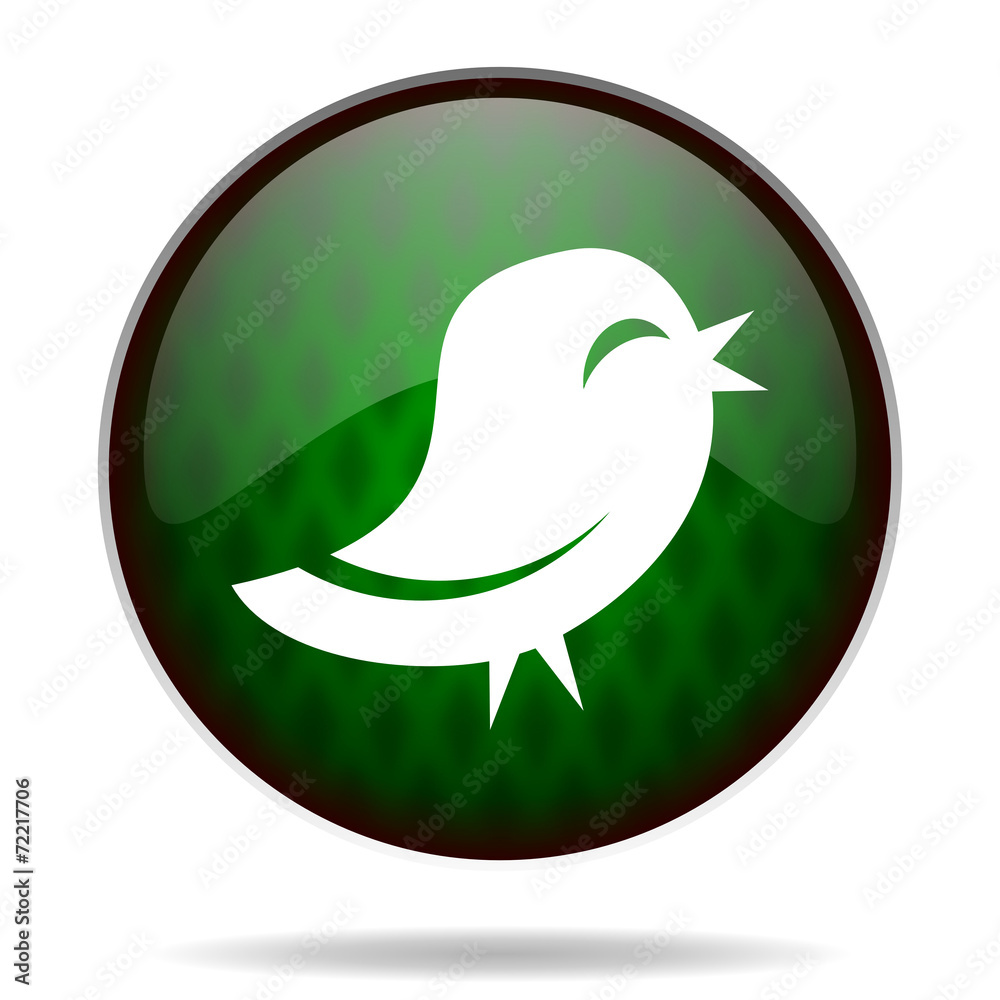 twitter green internet icon twitter green internet icon