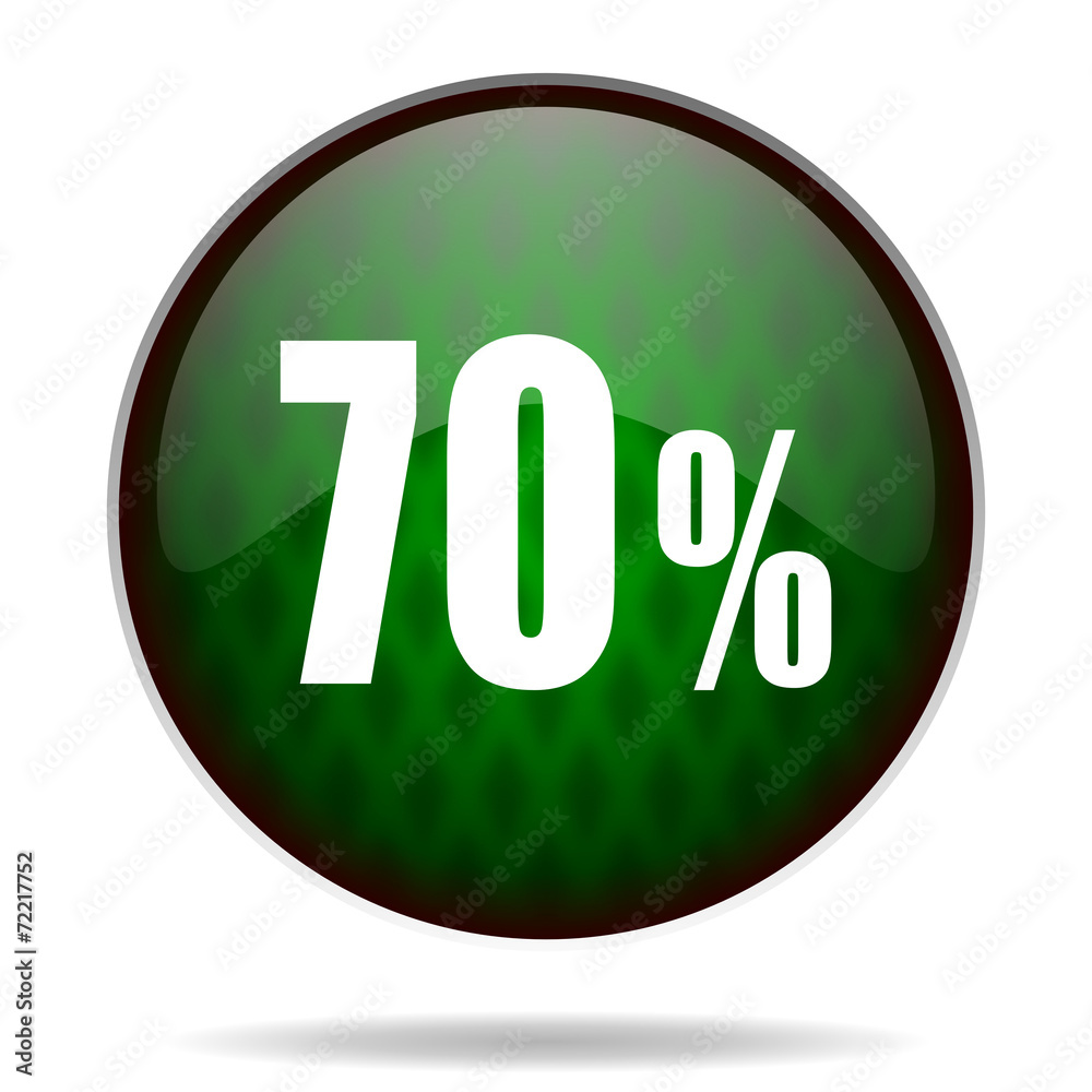 70 percent green internet icon 70 percent green internet icon