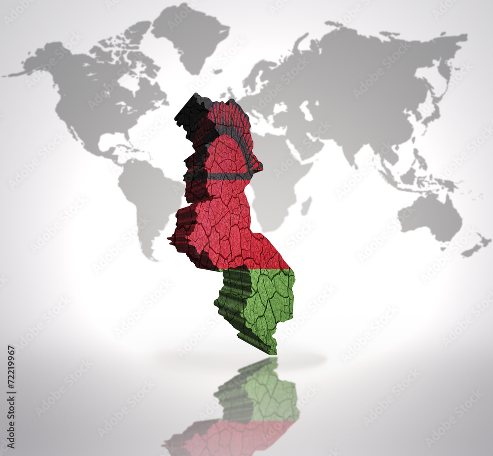 Obraz premium Map of Malawi