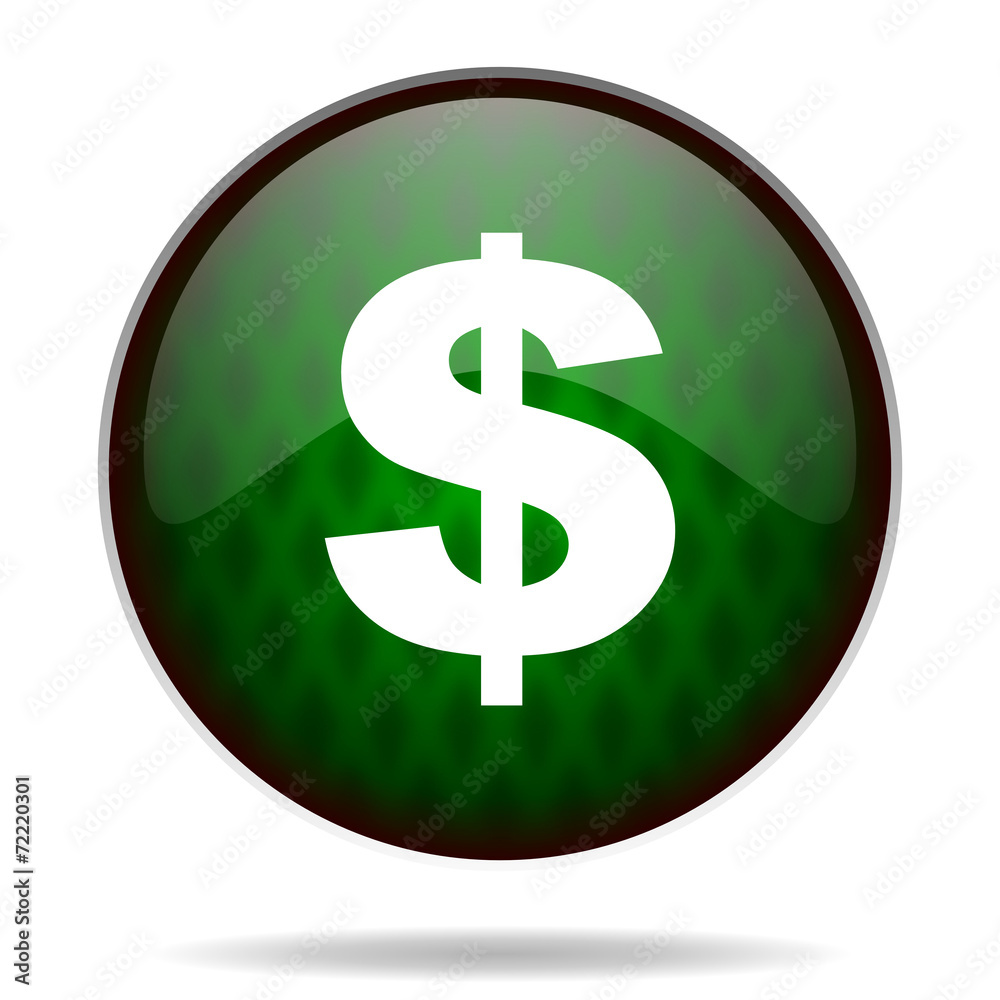 dollar green internet icon dollar green internet icon