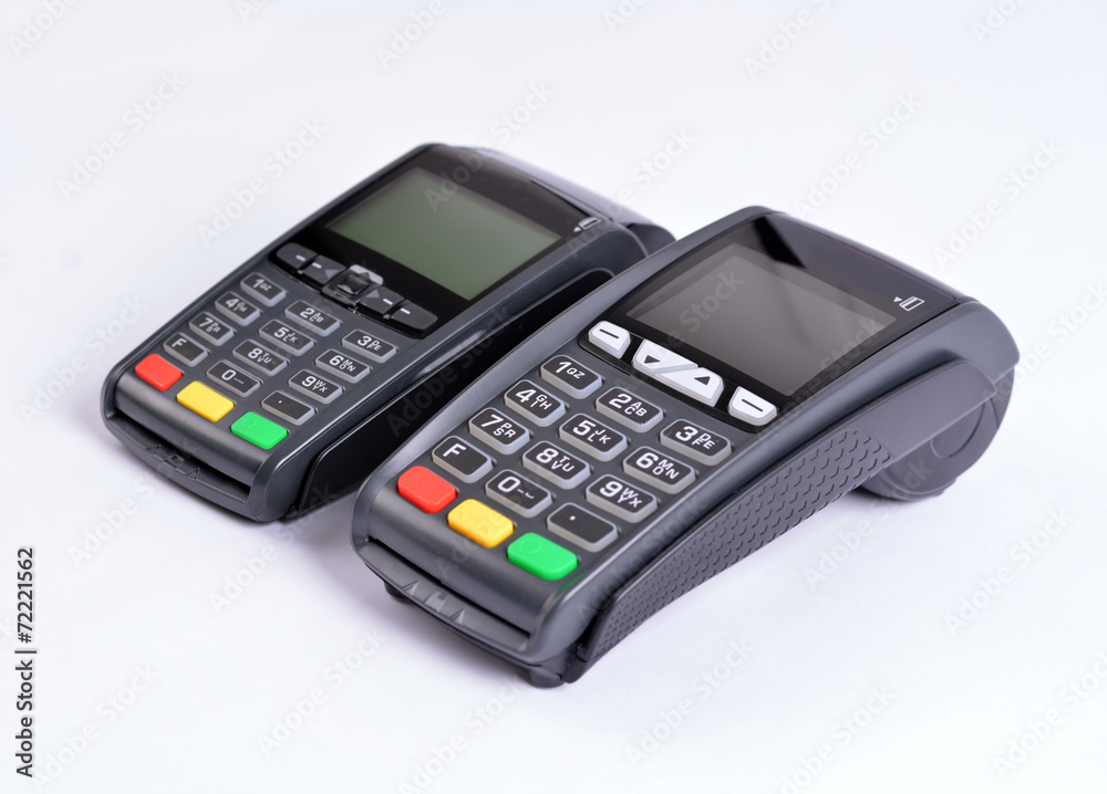 POS Payment GPRS Terminal, isolated on white POS Payment GPRS Terminal, isolated on white