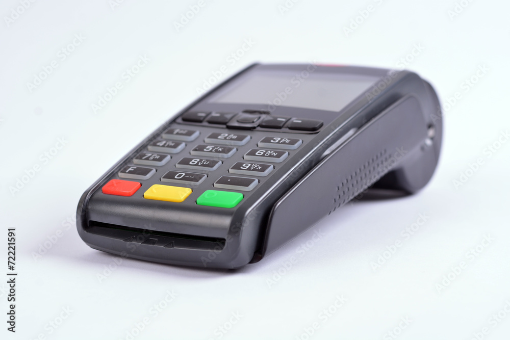 POS Payment GPRS Terminal, isolated on white POS Payment GPRS Terminal, isolated on white