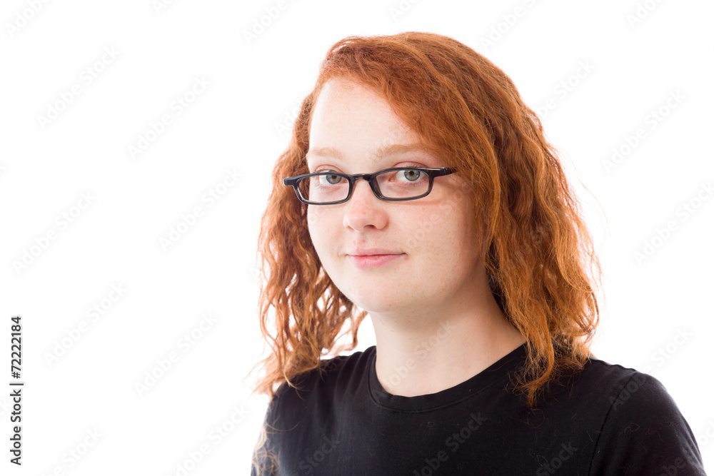 Obraz premium model isolated on plain background happy smiling arms crossed