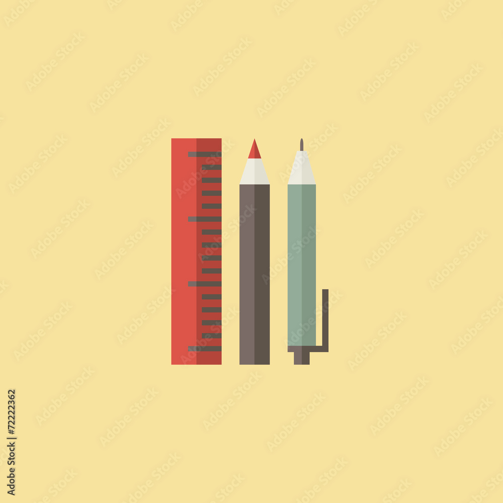 Obraz premium School Supplies Icon