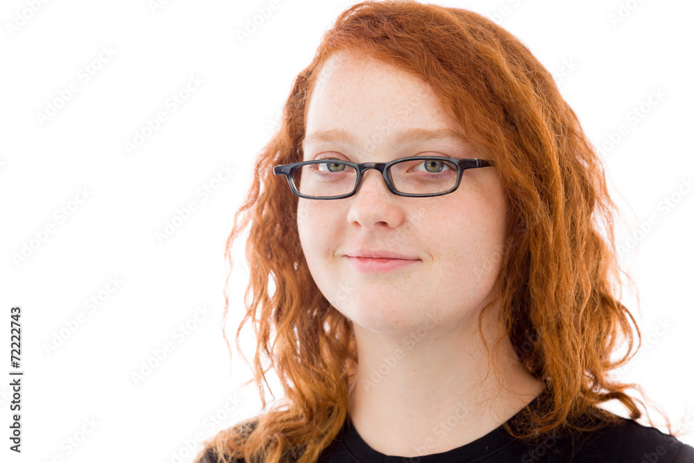 Obraz premium model isolated on plain background happy smiling arms crossed