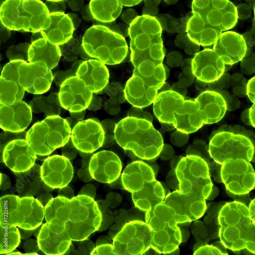microbe, virus, bacteria or cell green texture