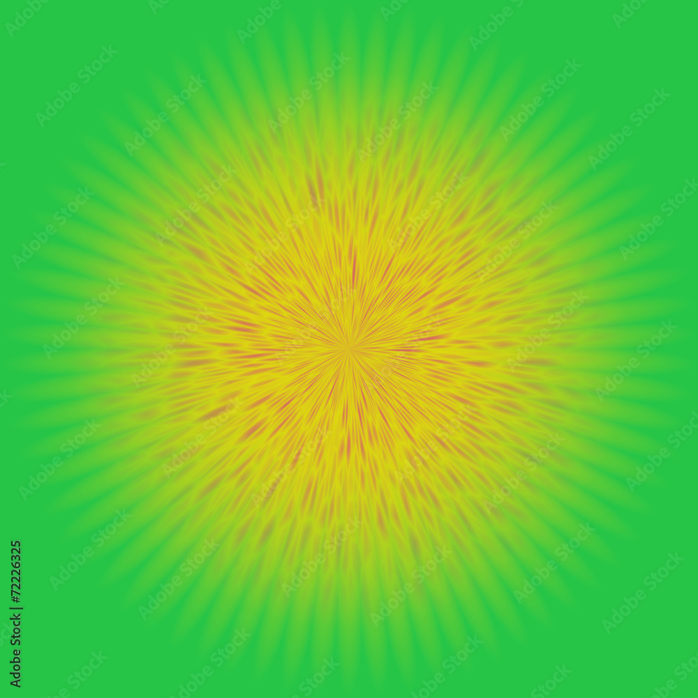 Fototapeta premium dandelion, sun or star texture on green