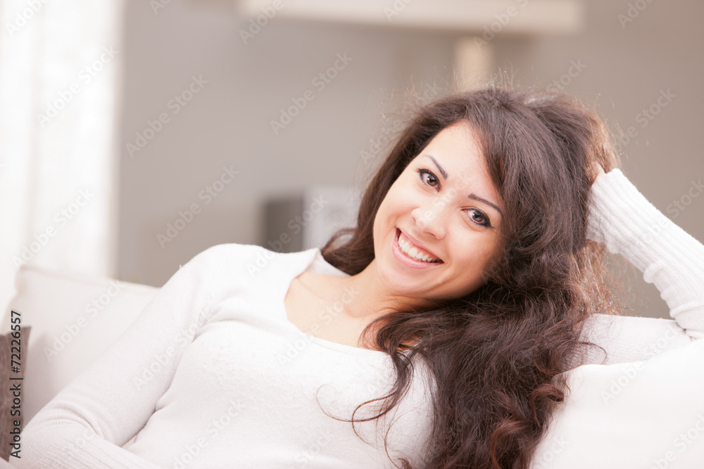 portrait of a beautiful brunette with wonderful eyes