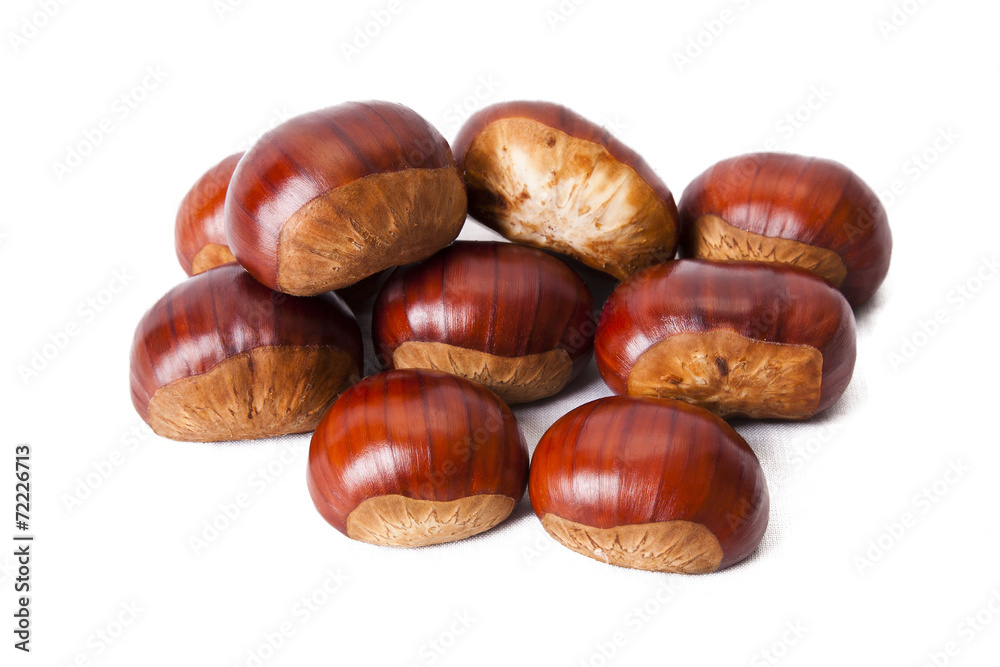 natural chestnuts, fresh fruits of the season of autumn natural chestnuts, fresh fruits of the season of autumn
