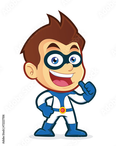 Superhero giving thumbs up