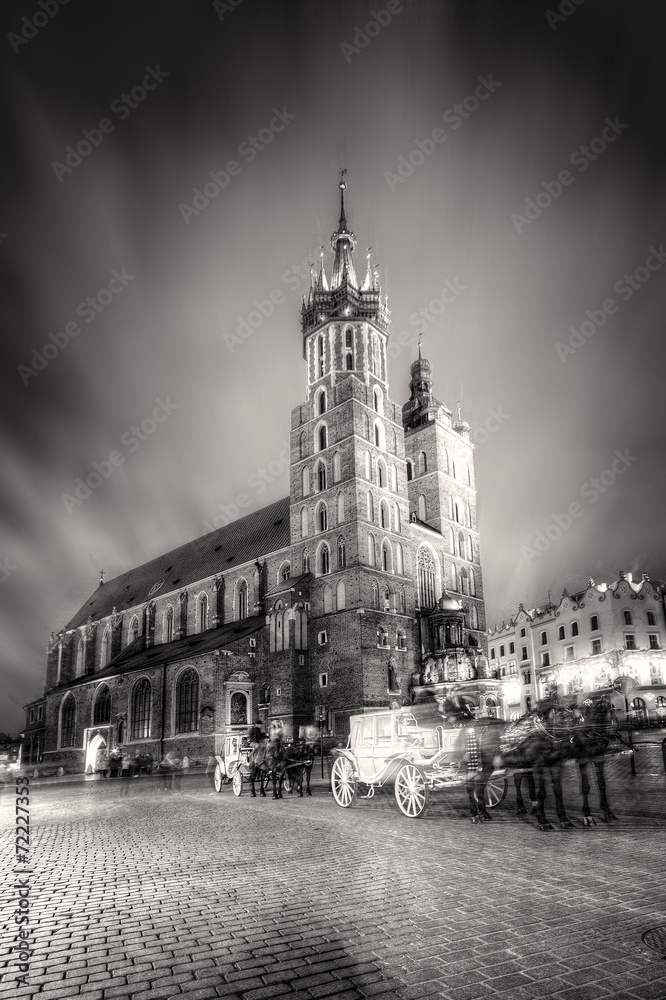 Kościół Mariacki w Krakowie, Polska.