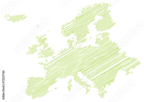 Landkarte *** scribbled Europa