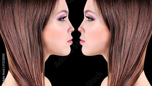 Creative portrait of beauti...
