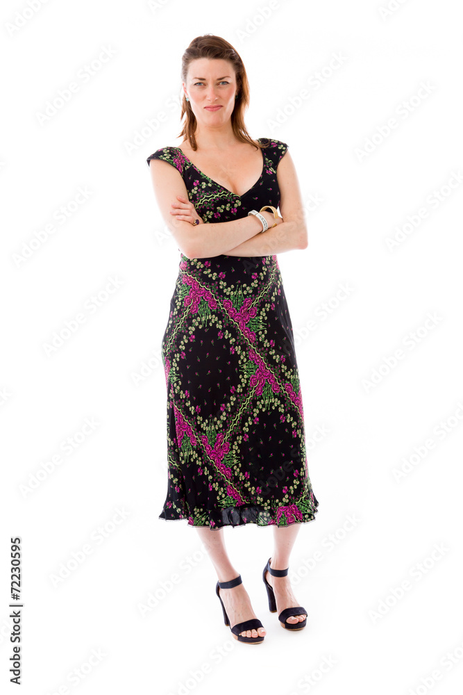 model isolated on plain background upset angry worried model isolated on plain background upset angry worried