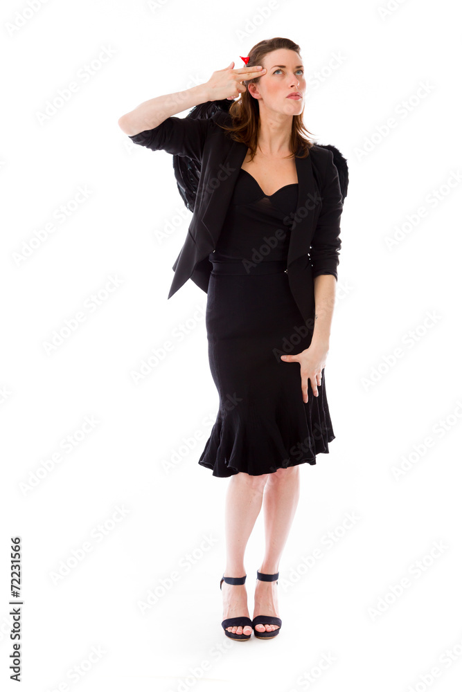 model isolated on plain background hand gesture gun model isolated on plain background hand gesture gun