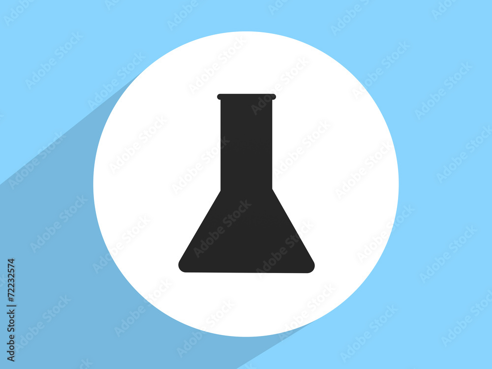 Laboratory medical flask ,Flat design style Laboratory medical flask ,Flat design style