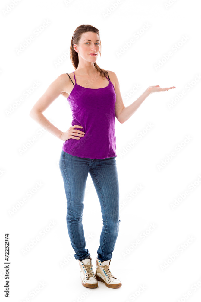 model presenting showcasing with hand model presenting showcasing with hand