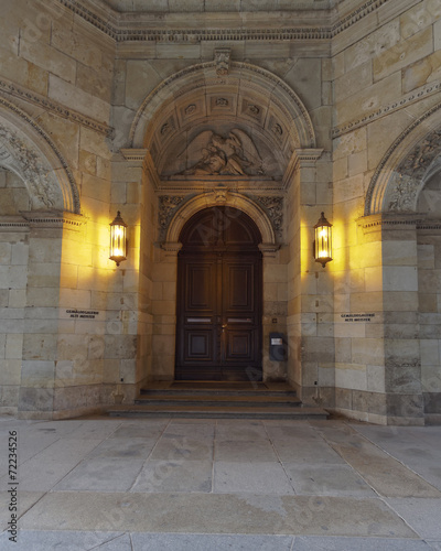 an entrance of Dresden Gemaeldegalerie Alte Meister  Germany