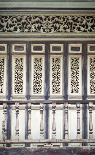 Wood window,Heritage architecture detais photo