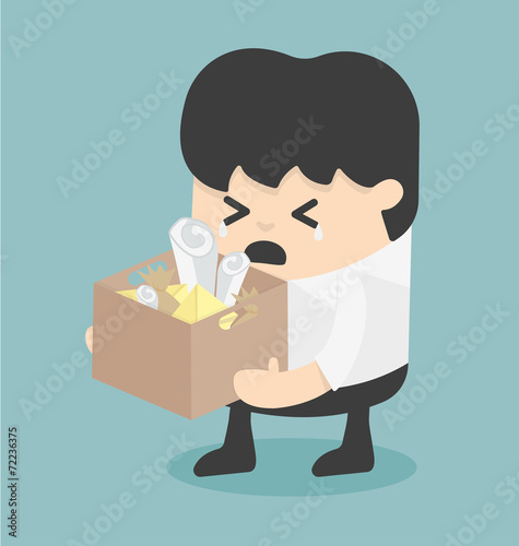 lay off. Business illustration
