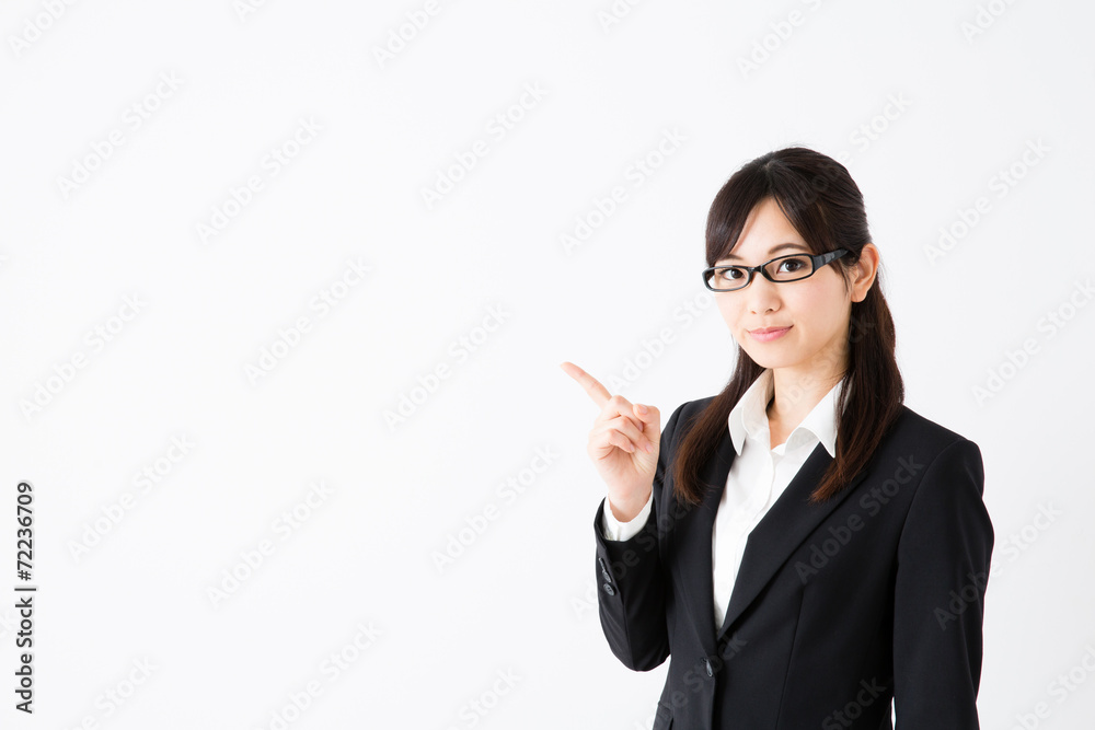 asian businesswoman on white background asian businesswoman on white background