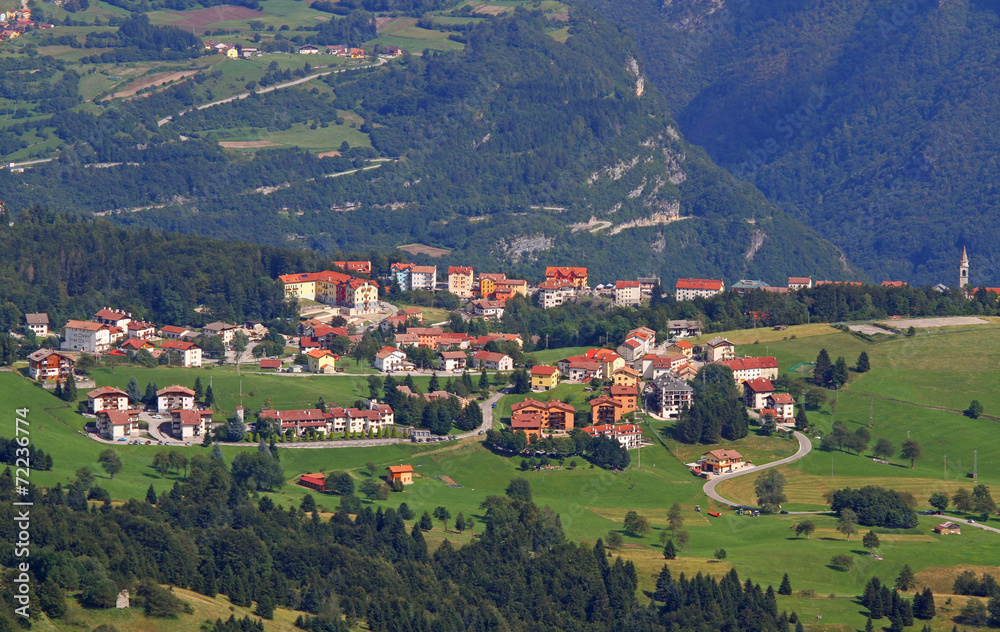 tonezza del cimone village in the province of vicenza