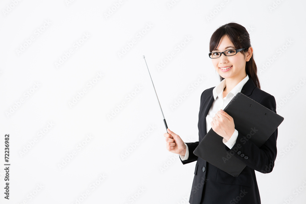 asian businesswoman on white background asian businesswoman on white background