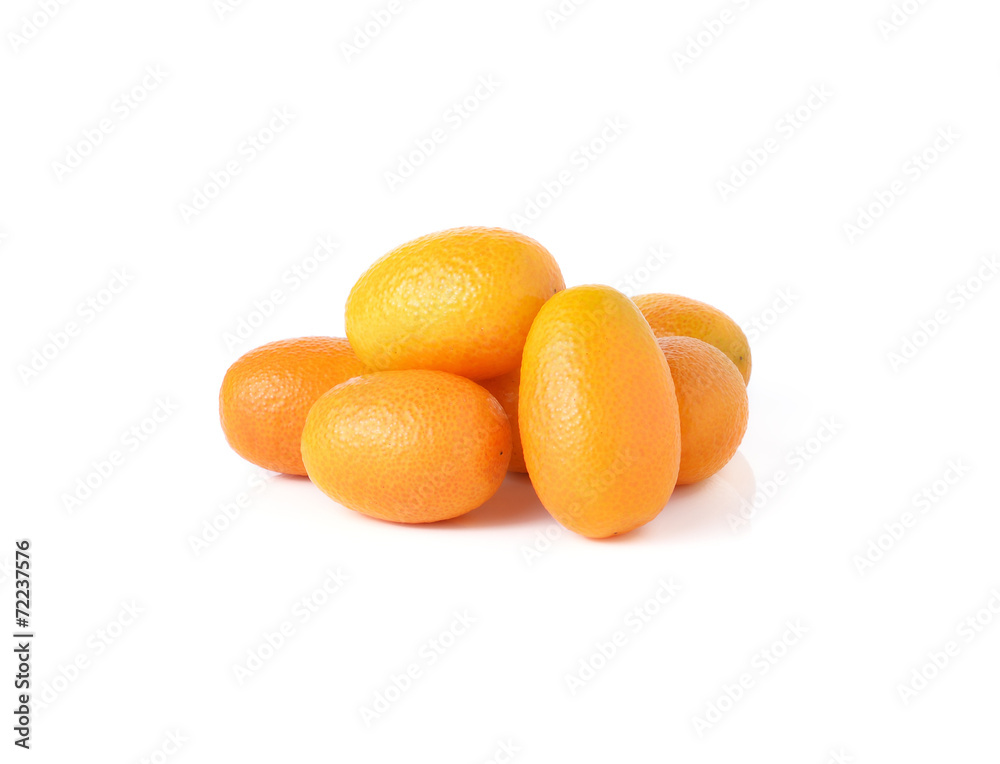 kumquat fruits isolated on white background kumquat fruits isolated on white background