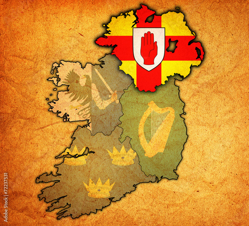 Fotografia ulster on map of ireland
