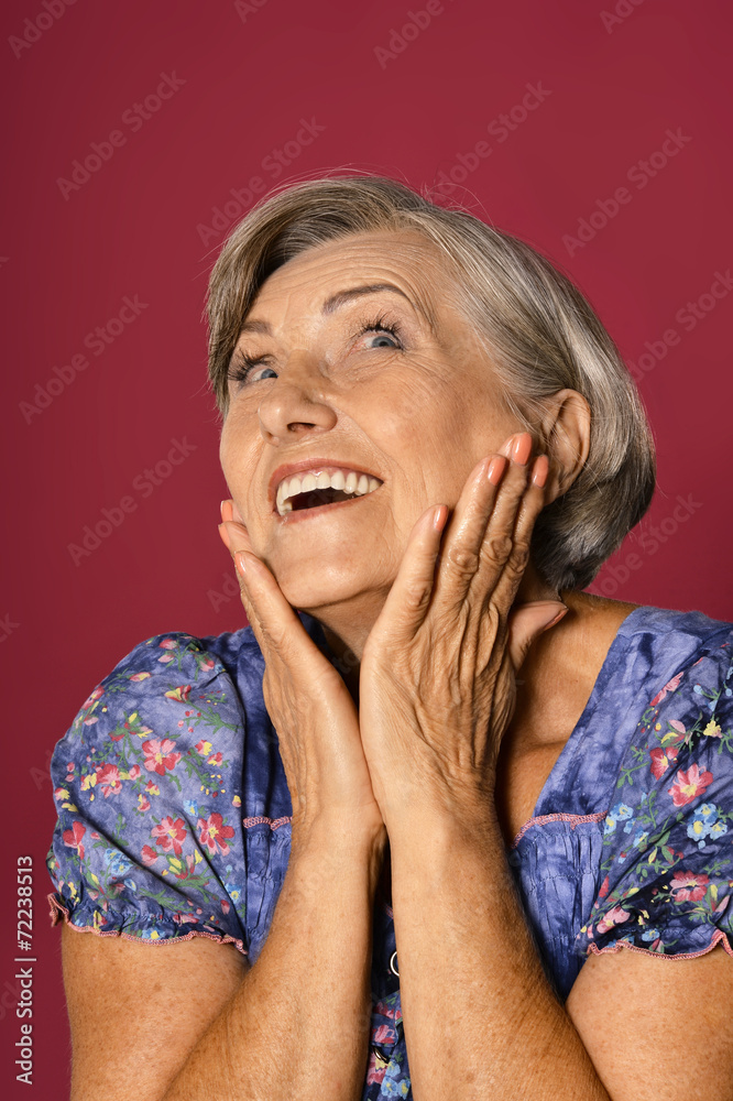 happy senior woman happy senior woman