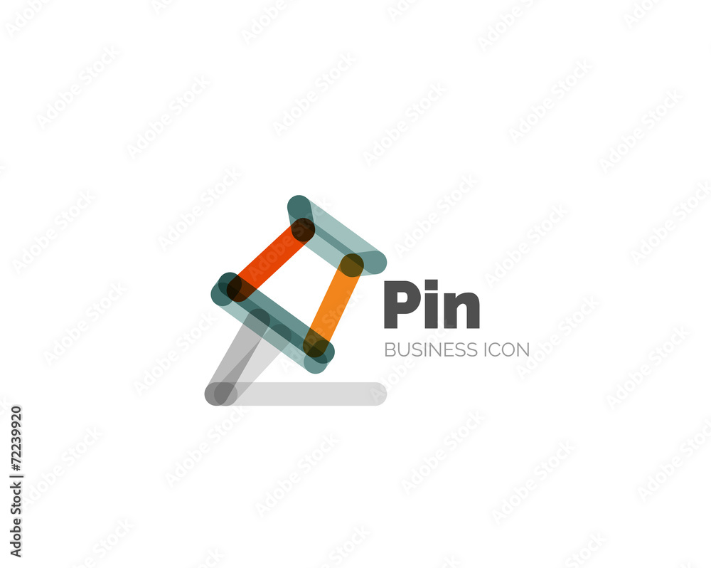 Line minimal design logo pin Line minimal design logo pin